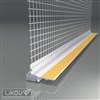 LIKOV LS2-32 PLUS lišta okenní začišť. 2D s flex TPE smyčkou se skl. tk. 125mm délka 2,4m